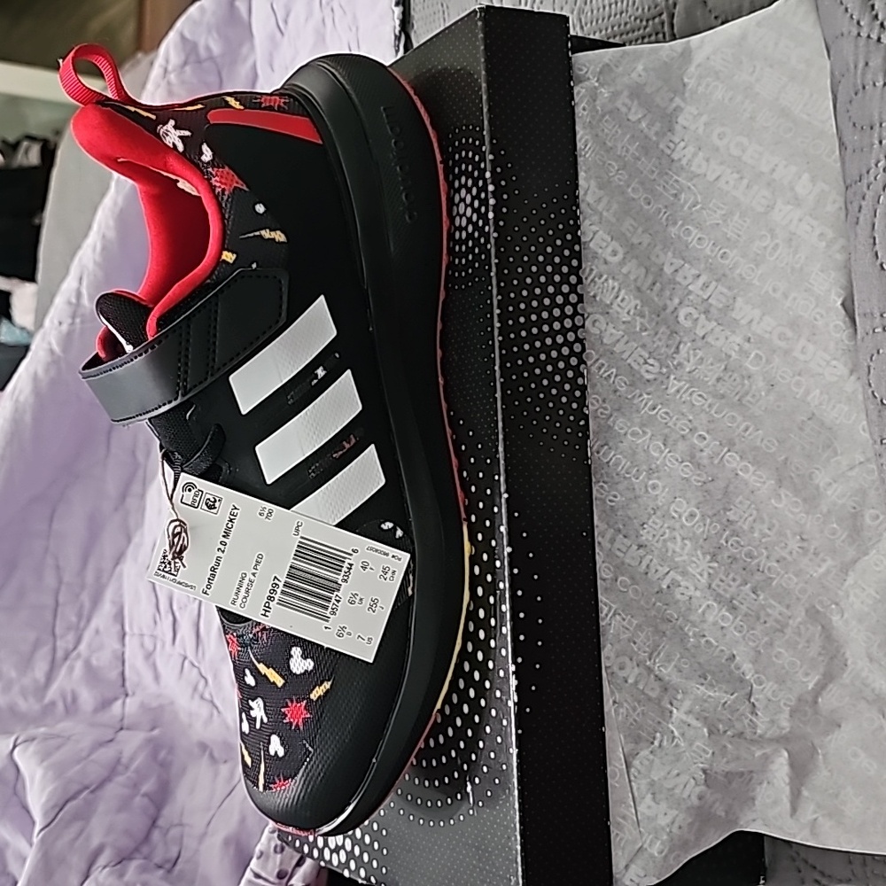 ADIDAS X DISNEY FORTARUN 2.0 MICKEY CLOUDFOAM SHOES